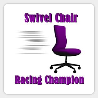 Swivel Chair Racing Champion Sticker